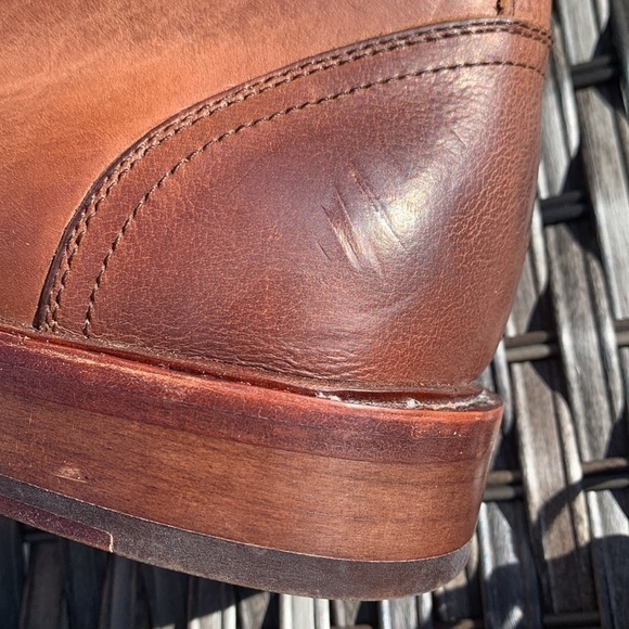 kenneth Cole for Saks Fifth Avenue RED First Class Leather Ankle Boots - Brown - Picture 7 of 12